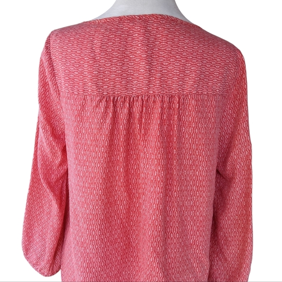 Toad & Co Red Windsong Button Front Shirt Tencel Size Small - Picture 6 of 11